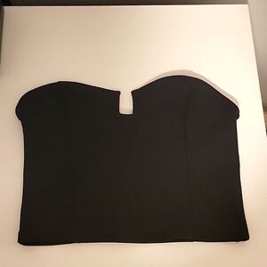 NWT Abercrombie & Fitch Black Strapless Top